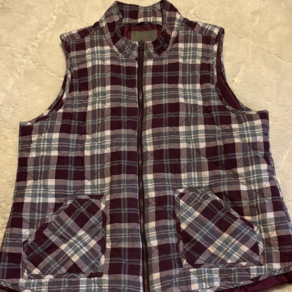 Plaid Vest